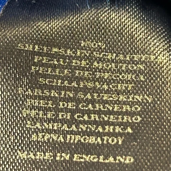 VINTAGE BURBERRY BLUE SUEDE BUCKET HAT. Wheeling lining. NEW - Picture 7 of 7